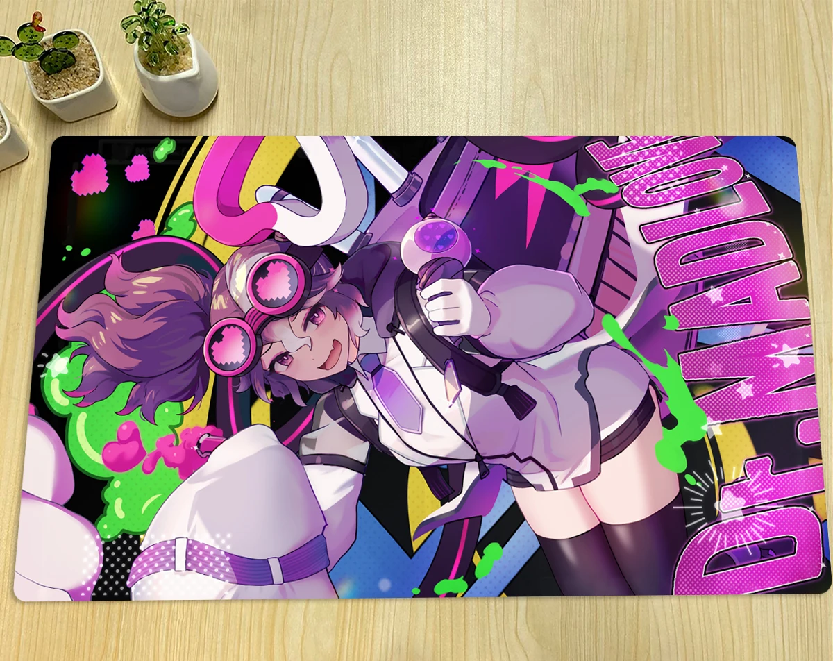 

YuGiOh Vanquish Soul Dr. Mad Love Mat TCG CCG Playmat Biard Game Trading Card Game Mat Rubber Mouse Pad Free Bag High Quality
