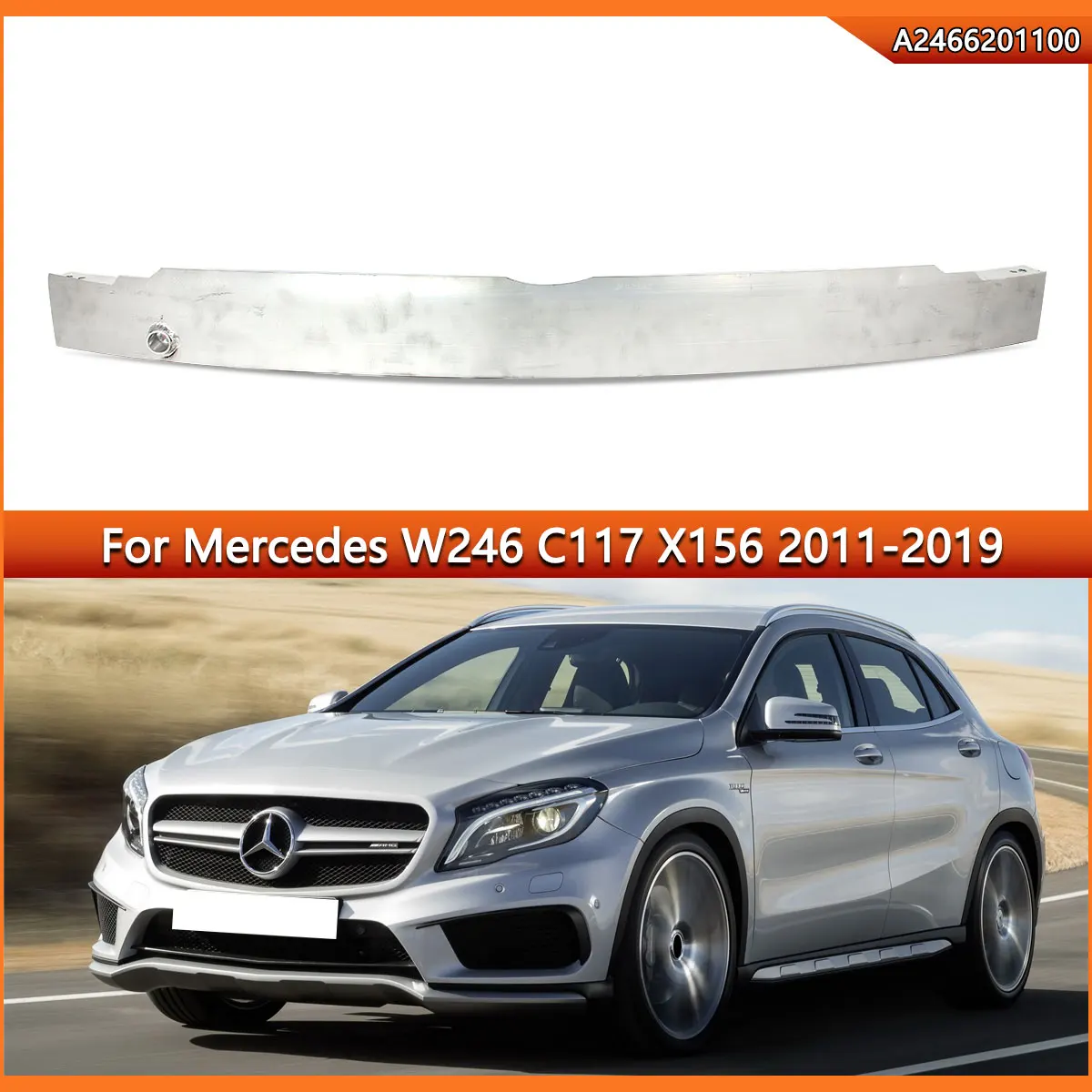 Reinforcement Crash Bar Front For Mercedes A B CLA GLA Class W176 W246 W117 X156