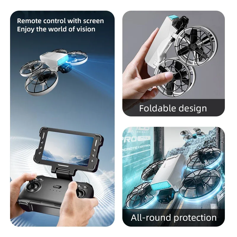 RC Drone 2.4G 4CH Foldable Drone Remote Control High-definition Aerial Photography Aircraft Optical Flow Positioning Quadcopter
