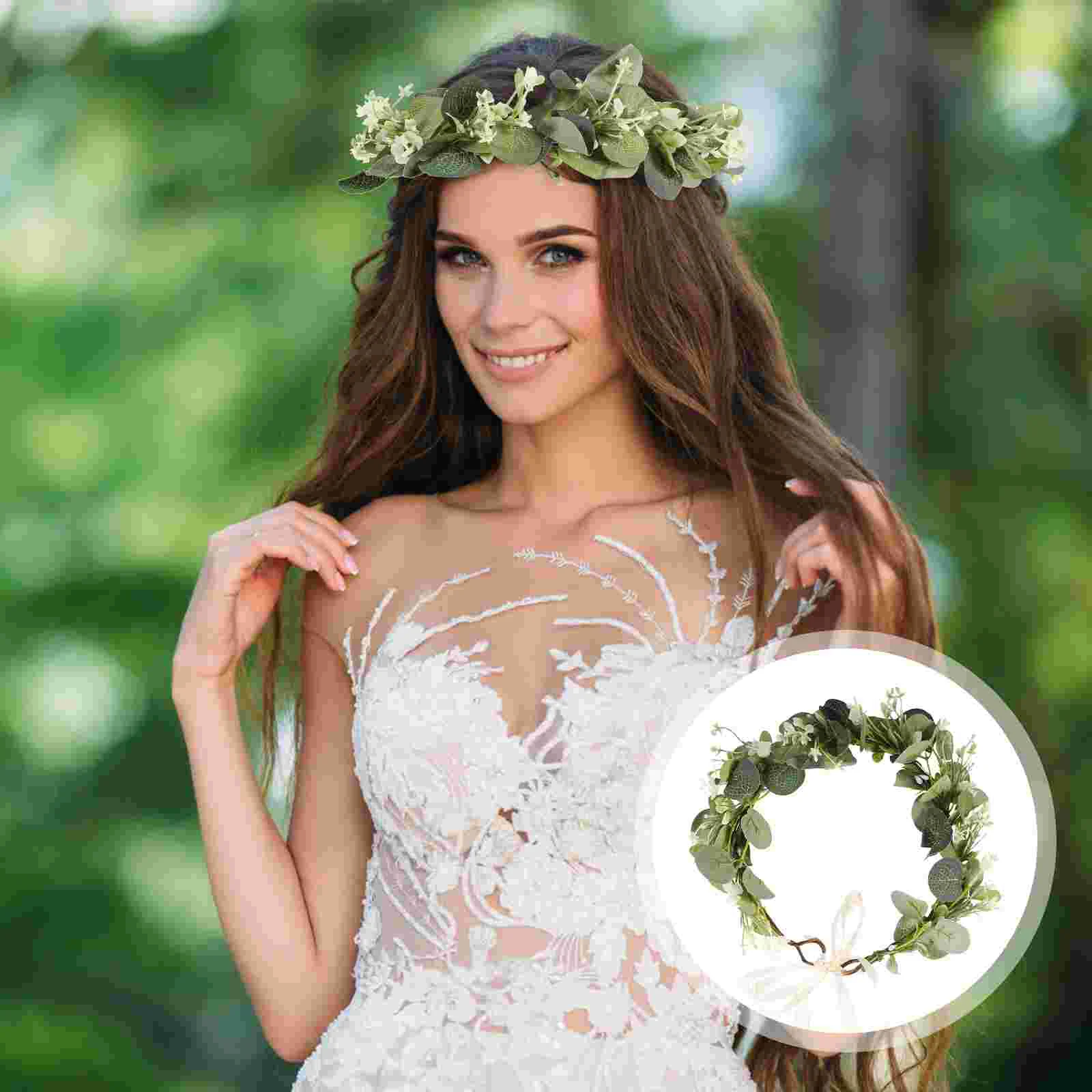 

Forest Garland Flower Crown Photoshoot Girls Headbands Simulation Wreath Headdress Props
