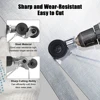 Electric Drill Plate Cutter Attachment Double Headed Free Cutting Tools Iron Metal Sheet Cutter Plate Punch Scissors 2