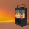 Electric Fireplace Heater for Indoor Use, 1500W Space Heater Fireplace with 3D LED Flame, Double Safety Protection, Portable 1