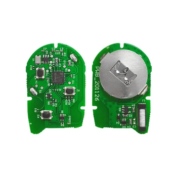 Chiave a distanza per auto con Chip per Ford - XNRKEY 3 pulsanti chiave a distanza per auto 4 d63 Chip 433Mhz con lama blu