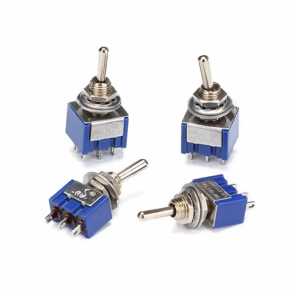 50pcs connector Lever Toggle Switch Single Pole Double Throw ON-OFF-ON ...