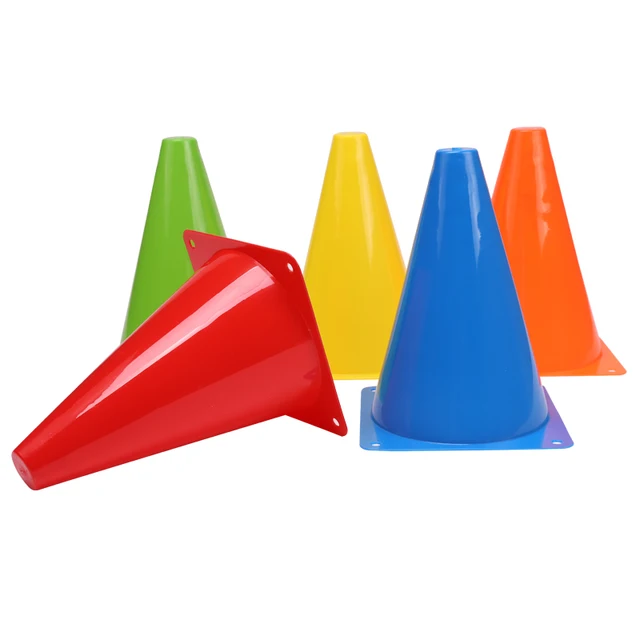 25PCS  Hot Sale Colorful Marker Cones Soccer Agility Training Cones Football Marker Cones Cheap Price Portable Football 3