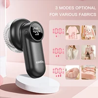 coldSky Rechargeable Lint Shaver with Digital Display Fabric Shaver Sweater Shaver 3-Speeds with 6-Leaf Blades for Clothes Sofa 1