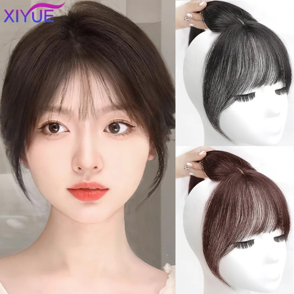 

XIYUE Synthetic bangs 3D French bangs wig for women with natural front eight air bangs