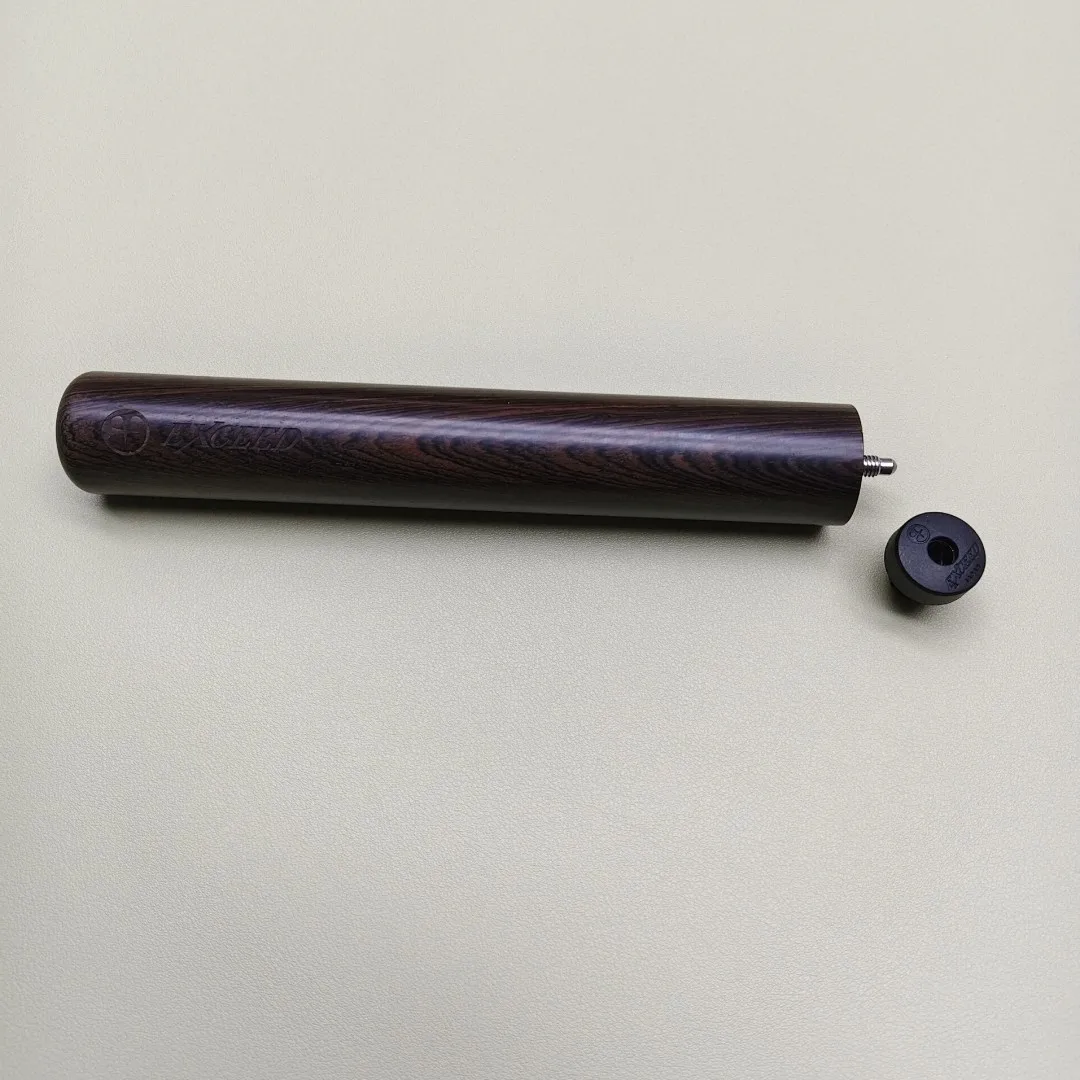 Prolunga per Stecca da Biliardo Exceed, Realizzata a Mano in Legno di Ebano con Paracolpi, Lunghezza: 8 Pollici, Φ:32mm - immagine 4