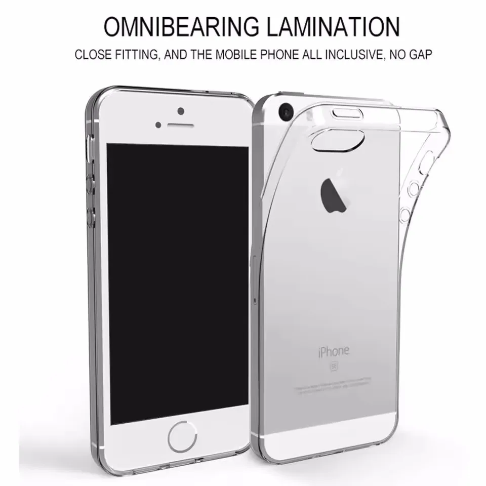 Transparent Clear Silicone Soft TPU Phone Case Cover