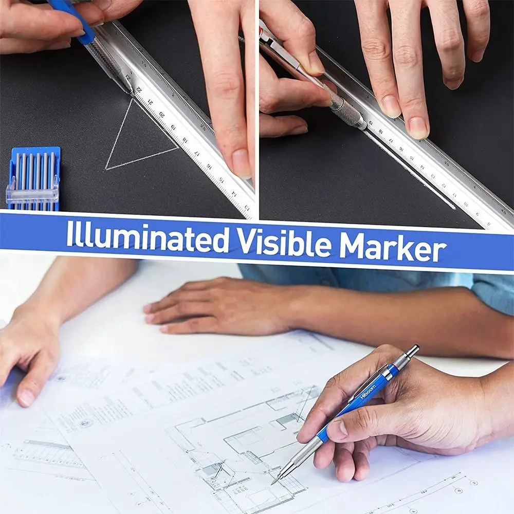 Premium Metal Mechanical Sketch Pencil - 2.0mm Propelling Drawing and Writing Tool