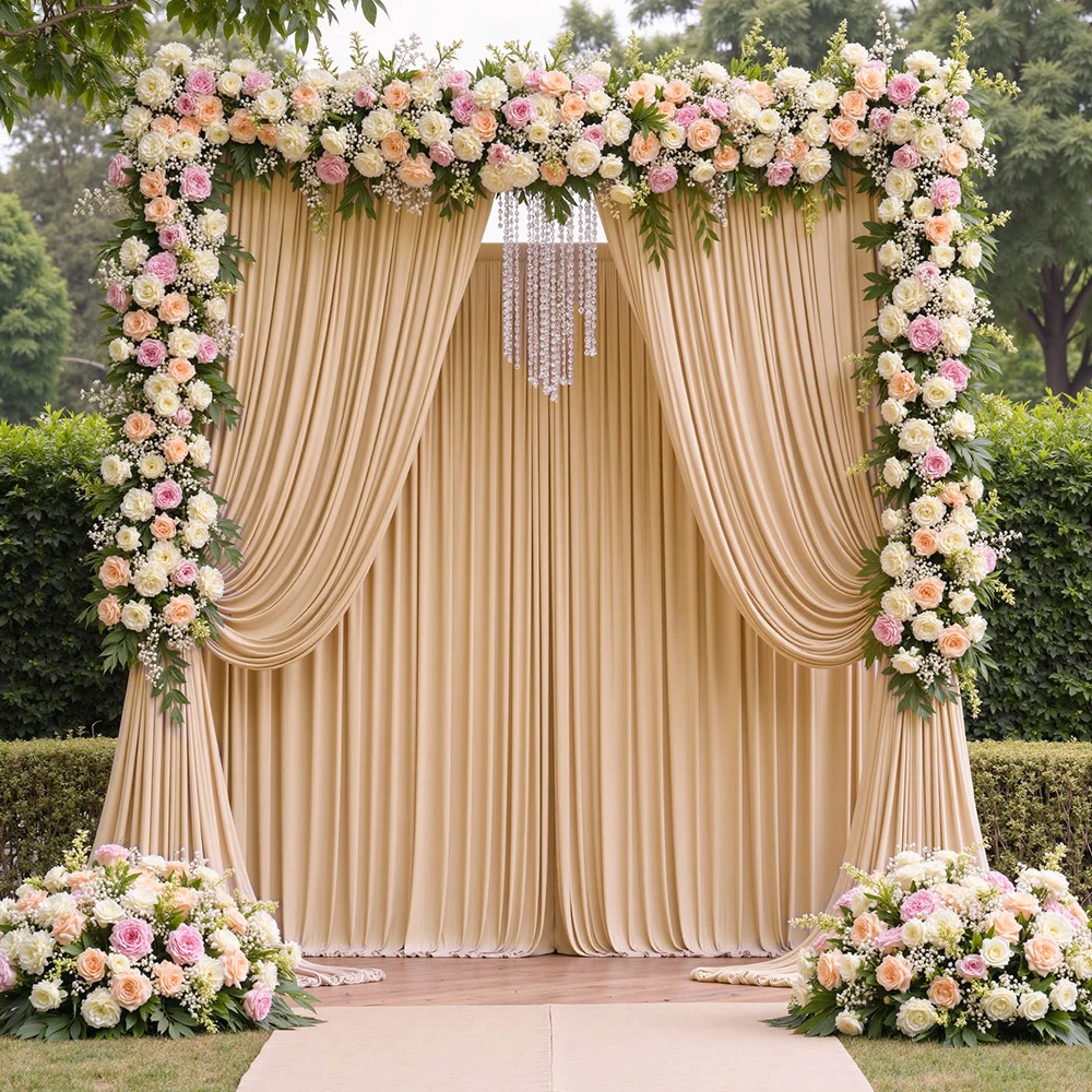 Wrinkle-Free Backdrop Curtain Fabric 5