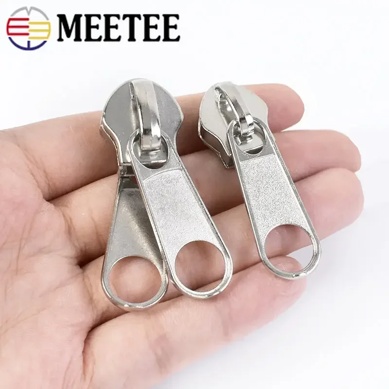 20Pcs 3# 5# 8# 10# Zipper Sliders for Nylon Zippers Head Single/Double Sided Pull Luggage Bag Zips Repair Kit Accessory zipper repair kit zipper sliders zipper heads zipper accessories
