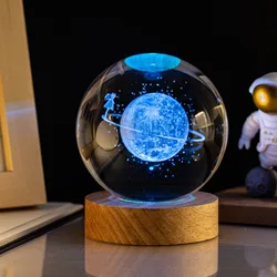Luminous 3D Galaxy Crystal Sphere Lamp - Illuminated Astronomy Decor (Starry Sky Strolling)