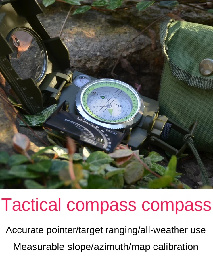 

High-Precision Outdoor Ranging Luminous Compass Waterproof Slope Measurement Geological Compass