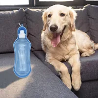 500ml Portable Dog Water Bottle Foldable Pet Feeder Bowl Water Bottle Pets Outdoor Travel Drinking Dog Bowls 2