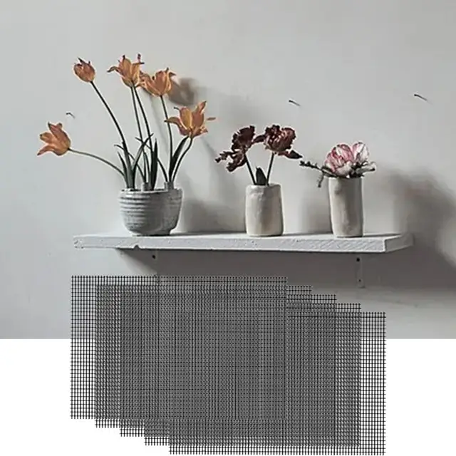 5Db Gyakorlati Virág Edény Szőnyeg Hosszú Tartós Hálóhálózat Könnyen Vágható Gyors Lefolyás 20X30 Cm -Es Növényi Talaj Tartó Vízelvezető Nettó - Image 4