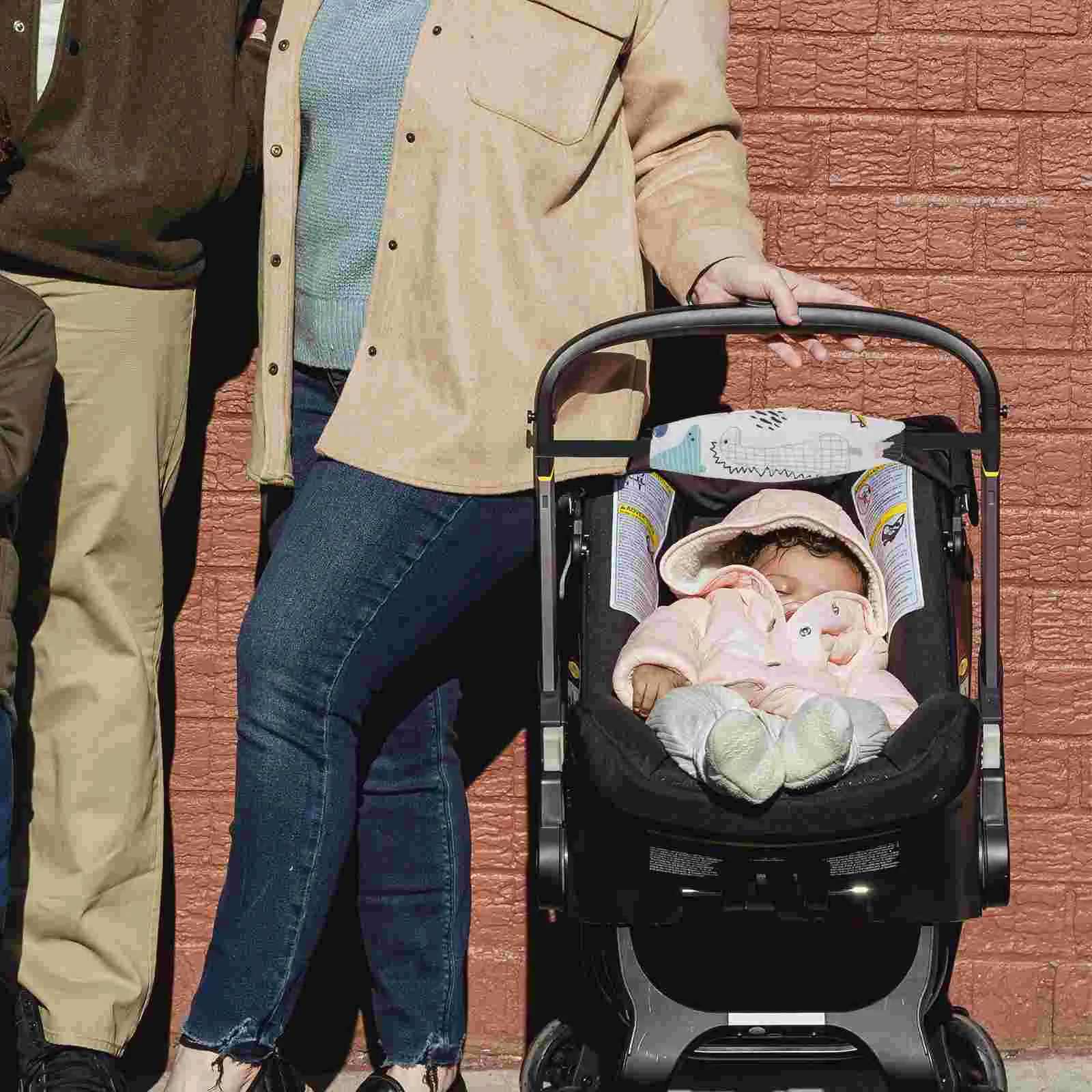 3 Pcs Infant Infant Baby Stroller Safety Seat Strap auto seat head support baby head fixation belt car seat head belt Head Support for Car Toddler Headband Sleep Trolley Kids Pure Cotton