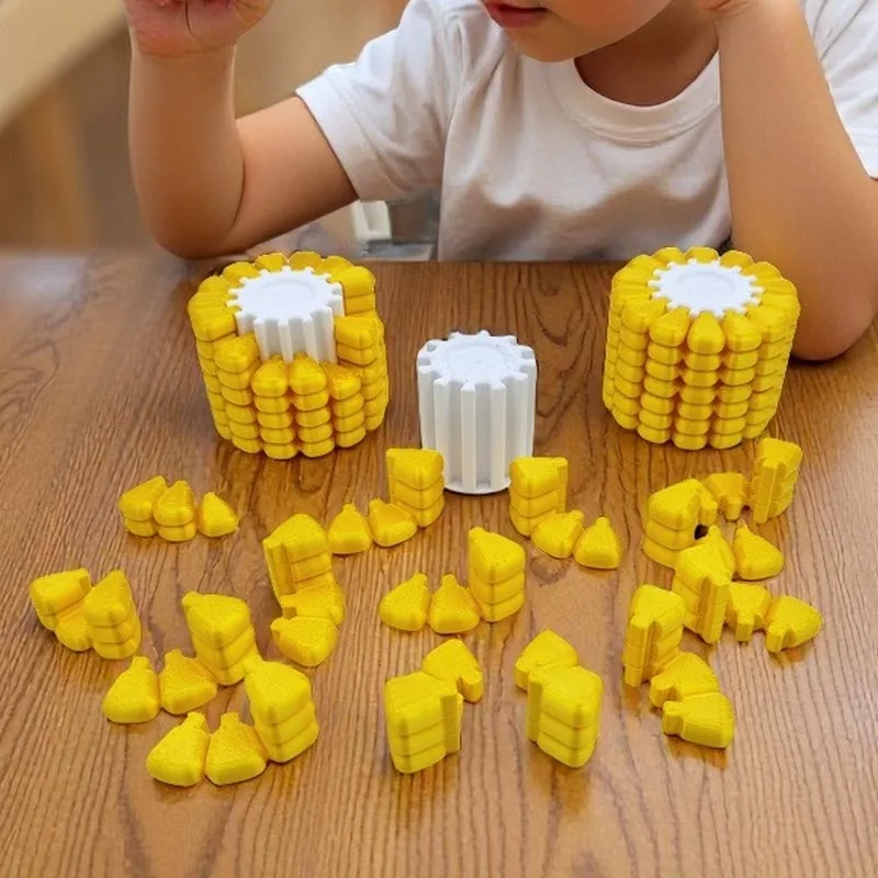 3D Printed Corn Puzzle Fidget Toy Model Simulation Corn Jigsaw Puzzle Game Office Desktop Ornament  New Year Gifts Crafts Gift