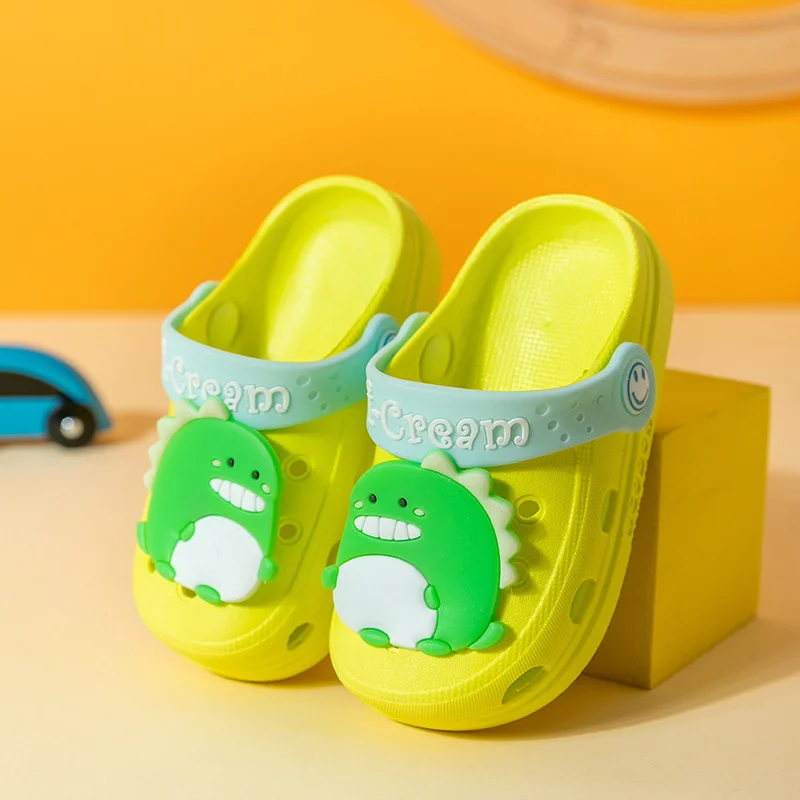 boy sandals fashion Summer Kids Beach Shoes Non-slip Sandals Boys Girls Cartoon Dino Water Cave Shoes Children Slippers Baby Toddler Gardon Shoes slippers for boy Children's Shoes