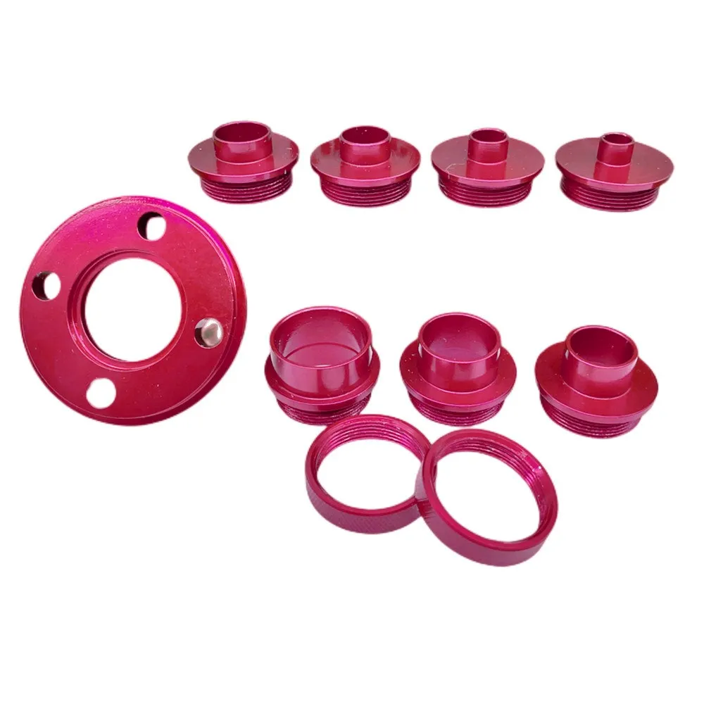 10Pcs Aluminum Router Guide Bushing Set, Pro Style Router Template Kit ...