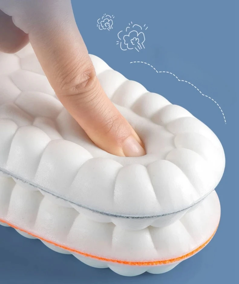 Description Picture 4 of item1Pair 4D Soft Footbed Leg Fatigue Relief Insoles Plantar Fasciitis Insoles Sports Shock Absorbing Insoles Shoe Accessories