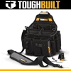 TOUGHBUILT TB-CT-104 Electricians Pouch With Shoulder Strap Adjustable Multi Pockets Heavy Duty Rivets Toolbag 1