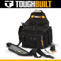 TOUGHBUILT TB-CT-104 Electricians Pouch With Shoulder Strap Adjustable Multi Pockets Heavy Duty Rivets Toolbag 1