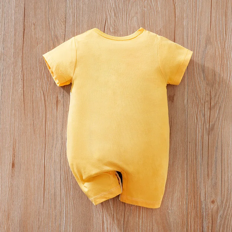 Infant Romper Animal Print Romper Newborn Clothes Cute Cartoon Bear 3d Printed Cotton Comfortable And Soft 0-18 Boys And Girls Summer Short Sleeved Baby Jumpsuit