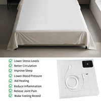 Tapis de mise à la terre, drap de lit avec 10% fibres d'argent et 90% coton biologique, tapis énergétique naturel pour bien-être et terre saine 4