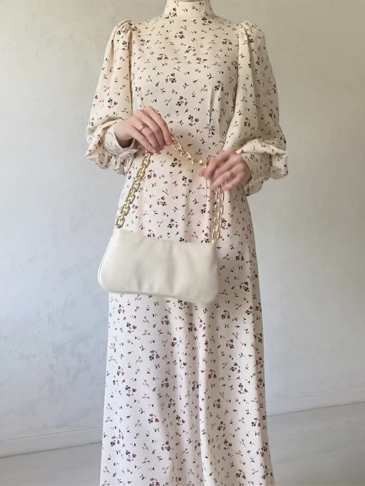 

Мусульманское Цветочное платье на весну Eid для женщин Дубай Abaya марокканские женские платья Рамадан на шнуровке Кафтан платья арабское длинное платье 2024
