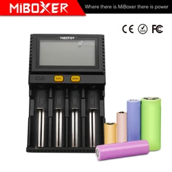 Original C4 Miboxer LCD Smart Battery Charger for Li-ion/IMR/INR/ICR/LiFePO4 18650 14500 26650 AA 3.7 1.2V 1.5V Batteries