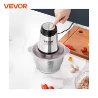 VEVOR Food Processor Electric Meat Grinder with 4-Wing Stainless Steel Blades8 Cup Stainless Steel Bowl for Baby Food 1