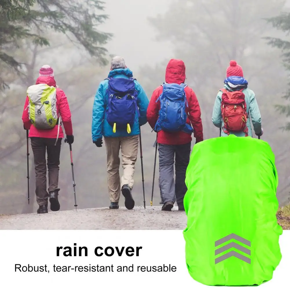 Backpack Cover Reflective Waterproof Backpack Rain Cover for Night Visibility Uv-proof Protector with Wear-resistant for Outdoor 4