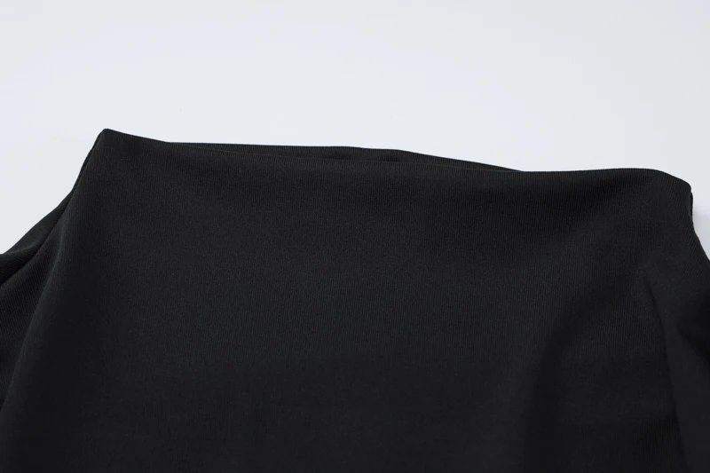 Elegant Basic Long Sleeve Solid Hole Backless Slit Split Women'S Dresses Party Club Evening Wholesale Winter Clothes