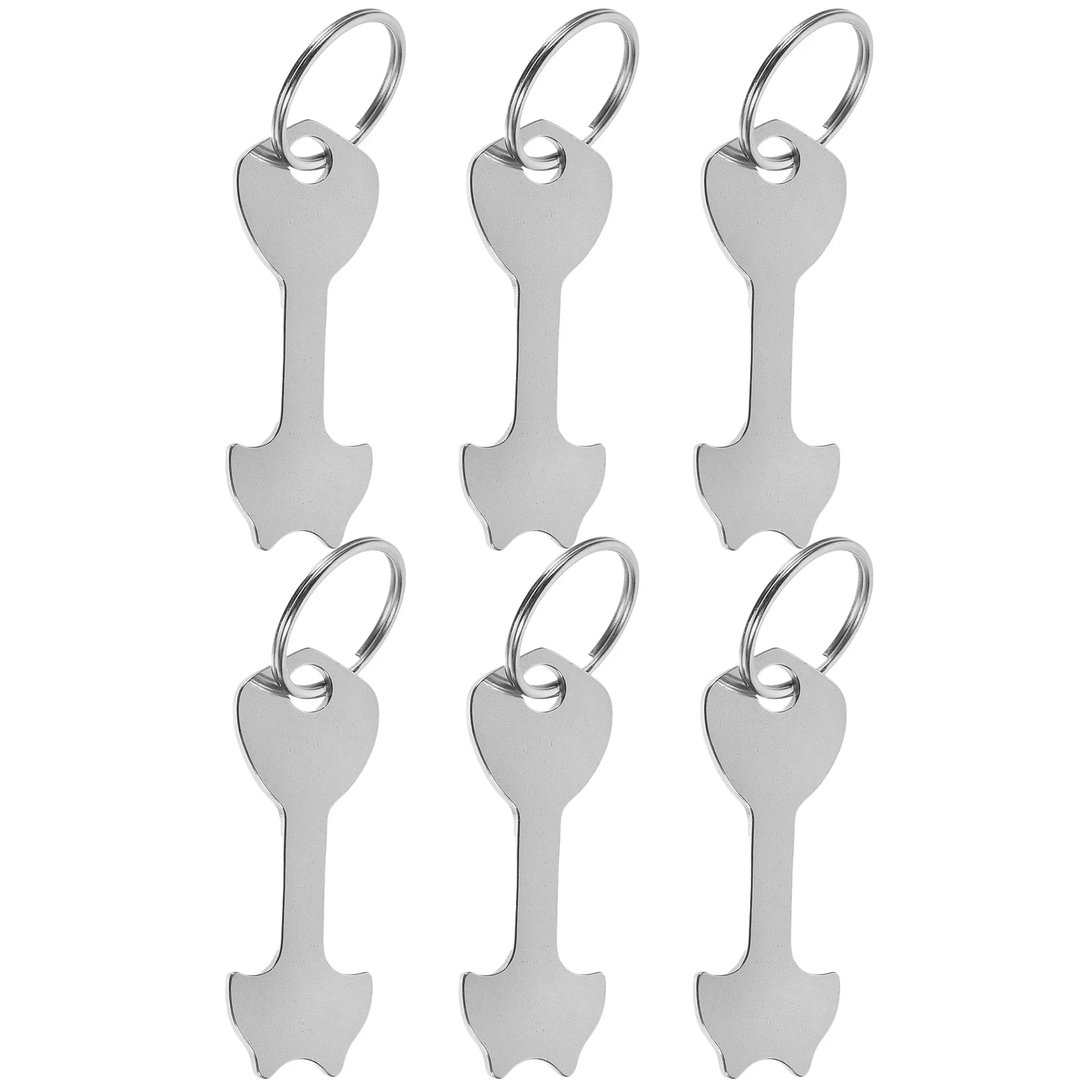 6Pcs Shopping Trolley Tokens Keyring Shopping Portable Cart Tokens Key Ringsss For Groceriesss Keychain Multipurpose