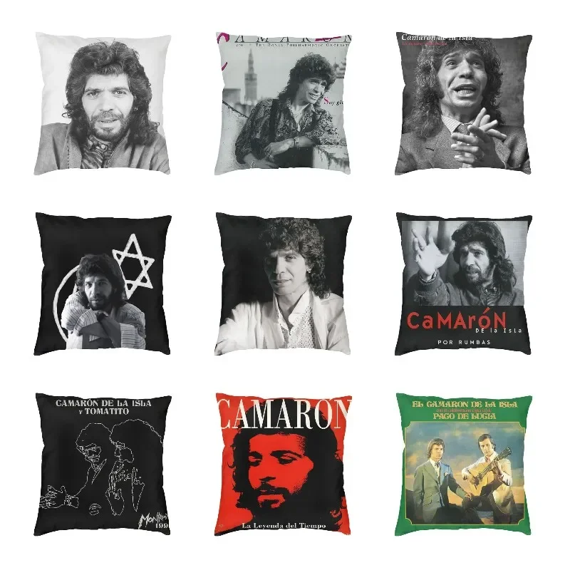 

Nordic Camaron De La Isla Cushion Cover Polyester Flamenco Singer Island Shrimp Pillow Case Bedroom Decoration