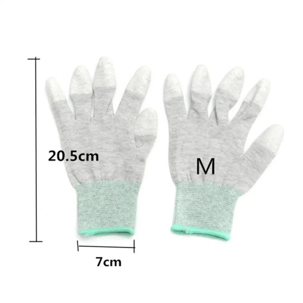 Anti Static Gloves Electronic Working Gloves Household Clean Knitted Gloves Non-slip Wear-resistant Industrial Protection 5