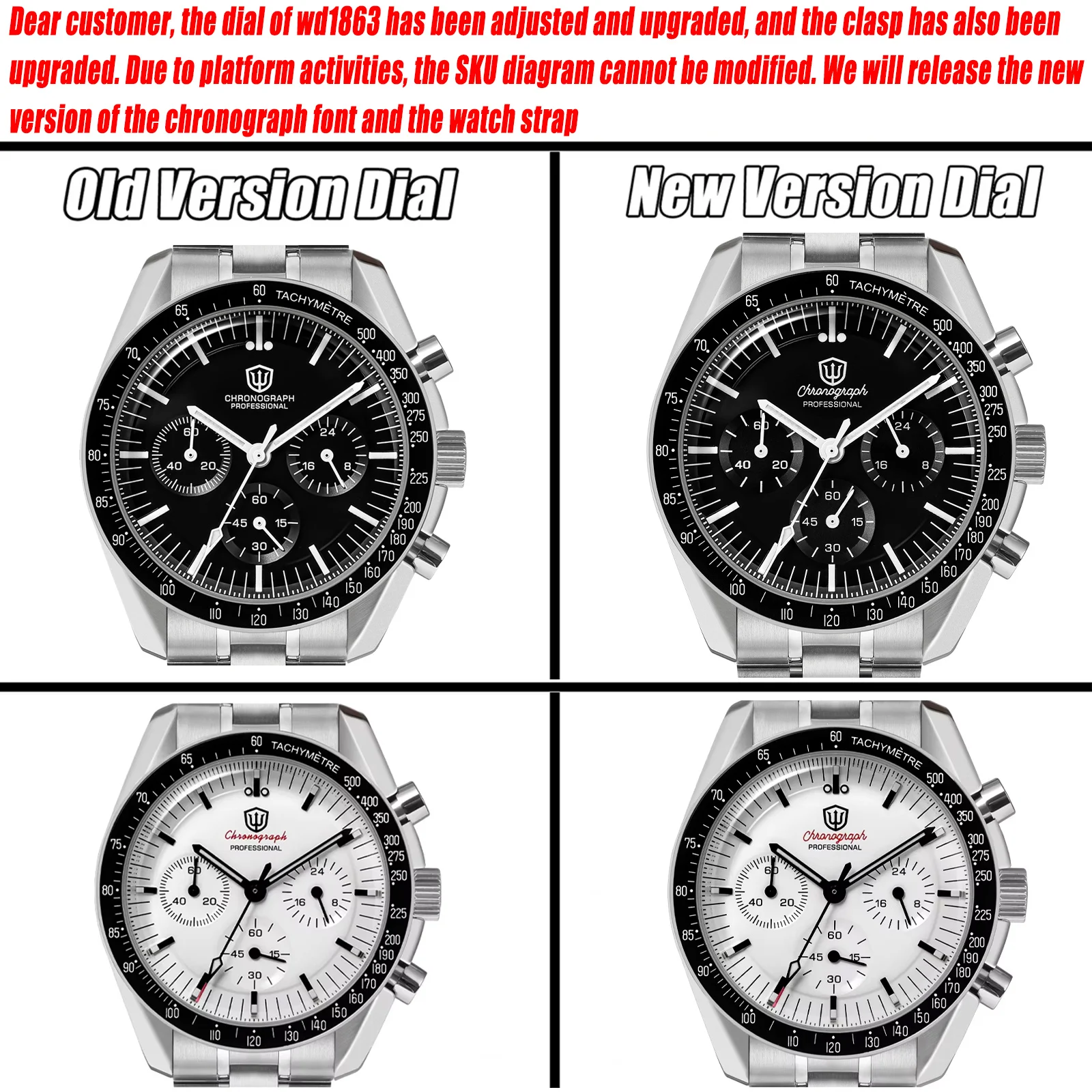 ★超美品 ウォッチダイブクォーツ ウォッチ クロノグラフ wd1863 Amazon.com: watchdives WD1860 WD1861 WD1863 Men's