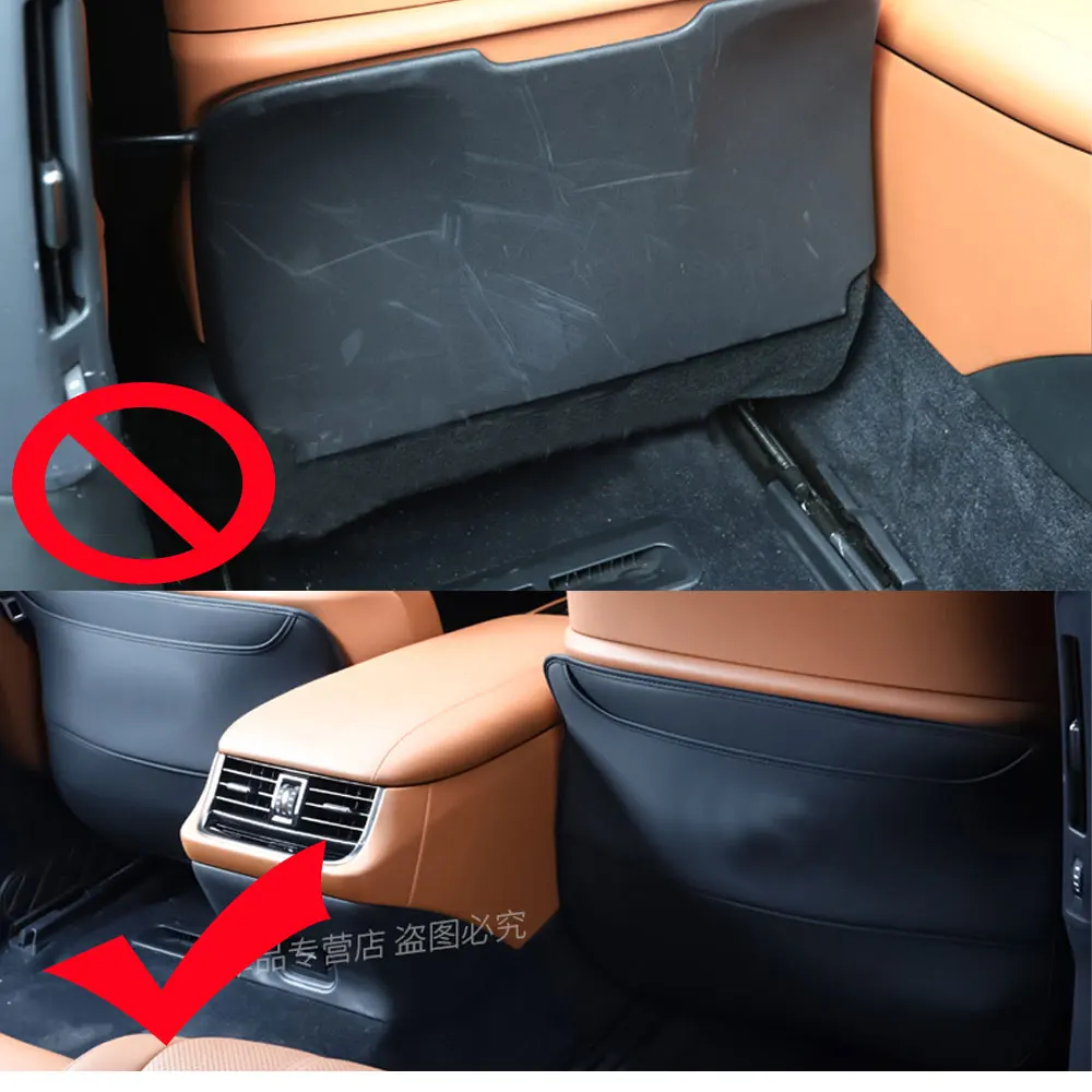 렉서스 LS500h LS350 용 자동차 등받이 안티 킥 패드, 뒷좌석 보호 패드, 2018 2025 인테리어 수정 액세서리