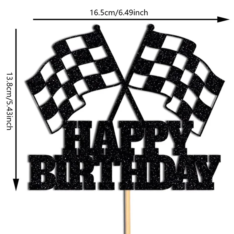 Racing Auto Geburtstag Party Dekoration Geschirr Set Tasse Teller Serviette Luftballons Banner Behänge Kuchen Topper Kinder Junge Party Liefert – Detail 16