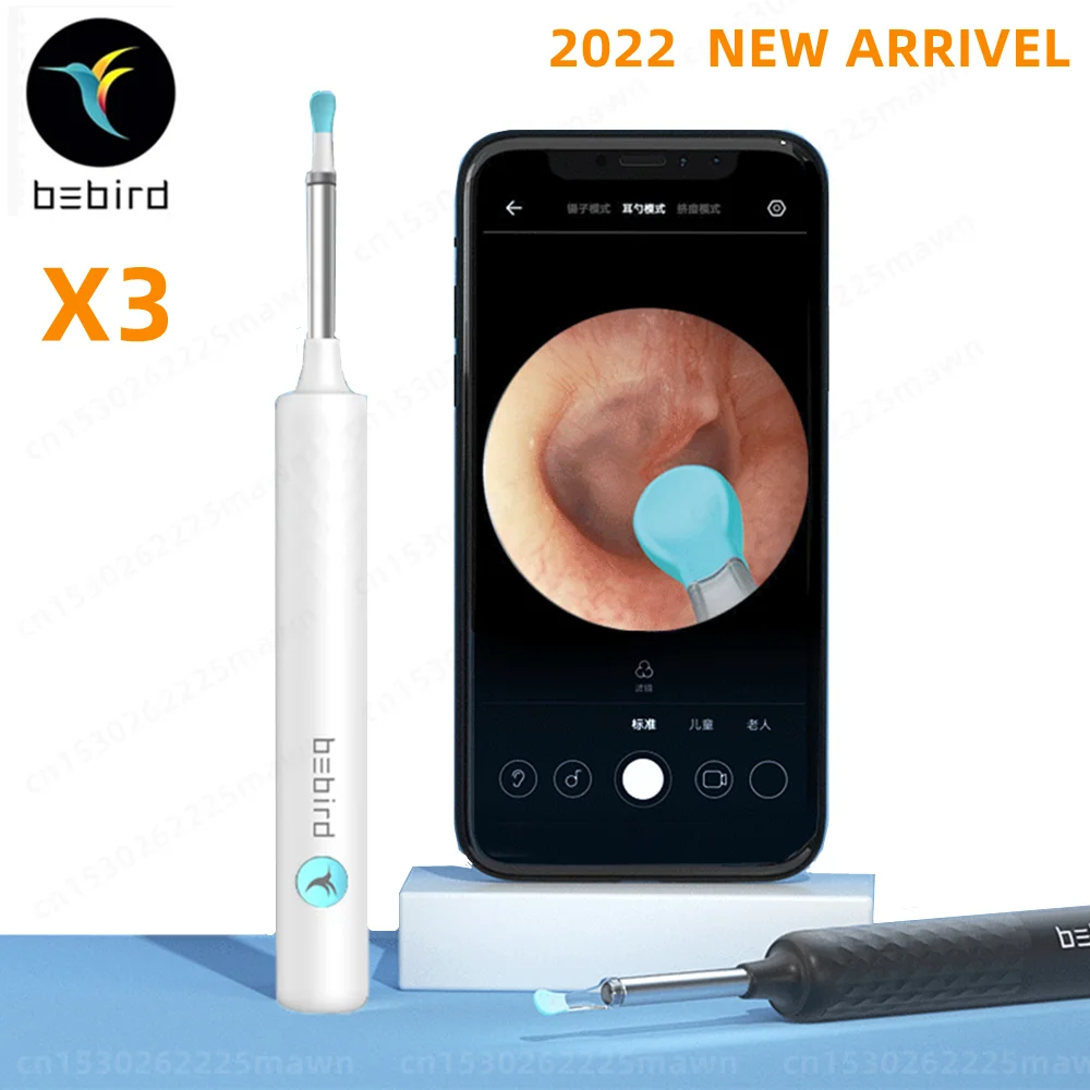 

Умные визуальные ушные палочки Bebird X3, отоскоп, 300 Вт, эндоскоп, инструмент для удаления воска, ухочистка, мини-камера, уход за здоровьем, ушной очиститель