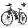 26''Electric Bike for Adults,700W Peak Motor,25MPH 35Miles Electric Mountain Bike, 360Wh Removable Battery, 7-Speed& LCD Display 1