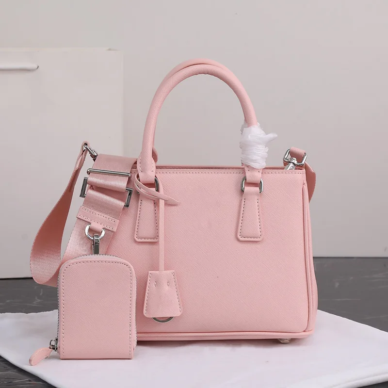 

Luxury Women's Bag Pink Blue Calfskin High Quality Designer Tote Bags Small Crossbody Bags with mini Purse