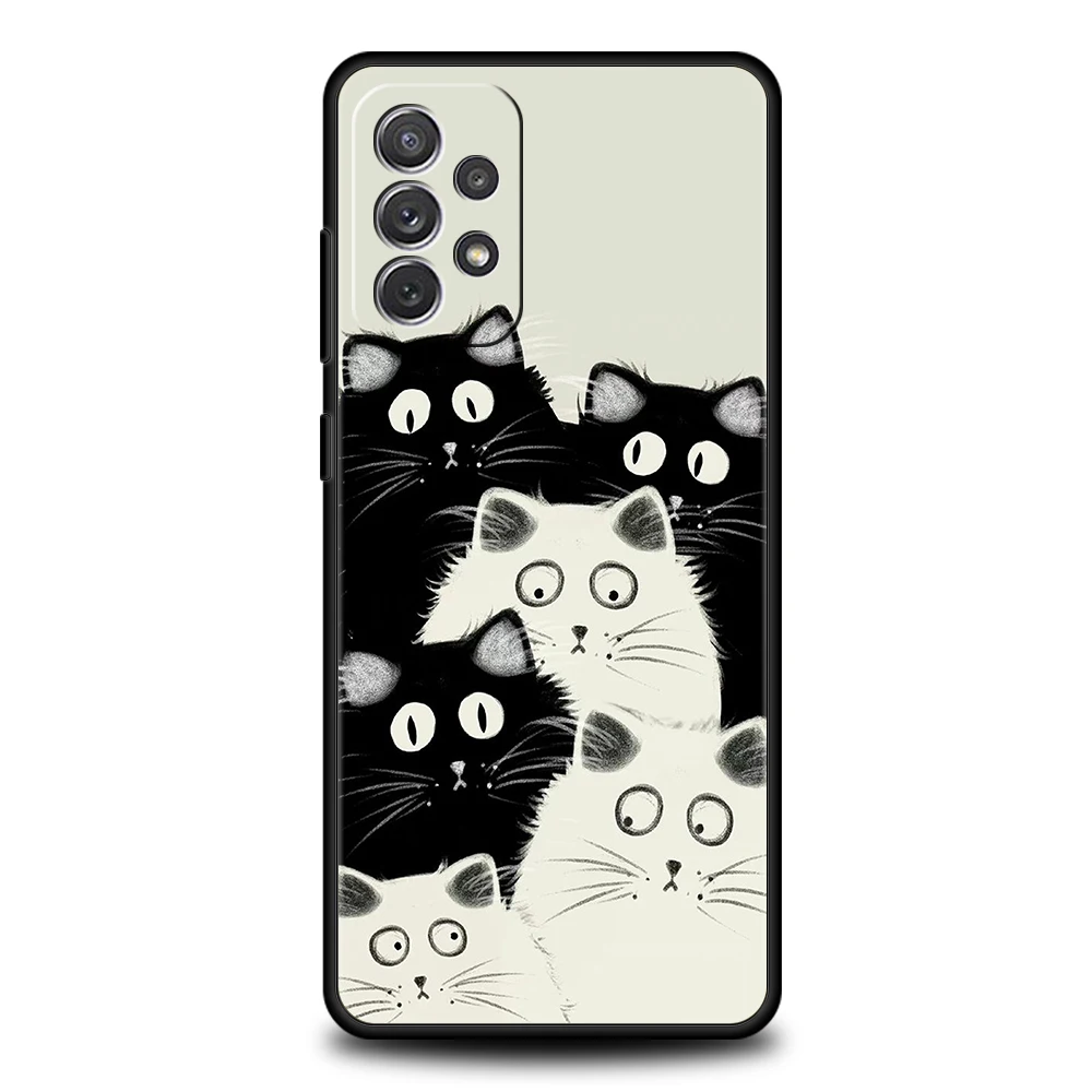 Cartoon Cat Soft Shell Phone Case - Cute and Protective Cover
