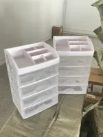 Hot Drawer Makeup Organizer Large Capacity Plastic Makeup Storage Box Lipstick Holder Large Capacity Office Supplies Storage Box 1