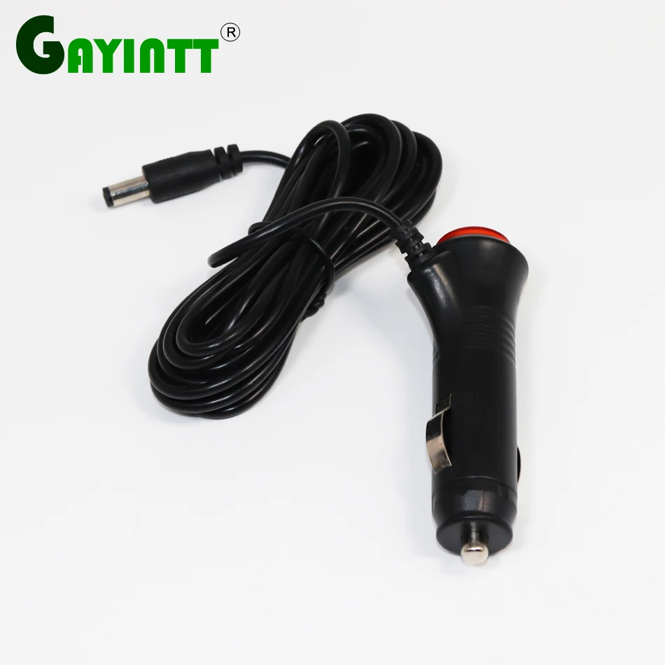 

GAYINTT 3 Meters 5MM Power Cable Adapter Plug For Car Monitor to Car Cigarette lighter Power Wire Adapter Plug