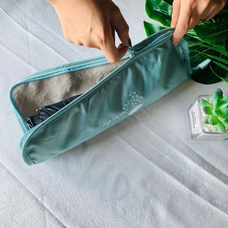 Small Fresh Print Pattern Umbrella Storage Bag Clutch Type Absorbent Folding Umbrella Bag Go Out Portable Waterproof Storage umbrella bag