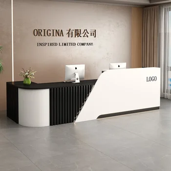 Banco reception di lusso semplice Salone moderno Piccola clinica Bancone bar Accessori Escritorio De Ricevpcion Mobili commerciali