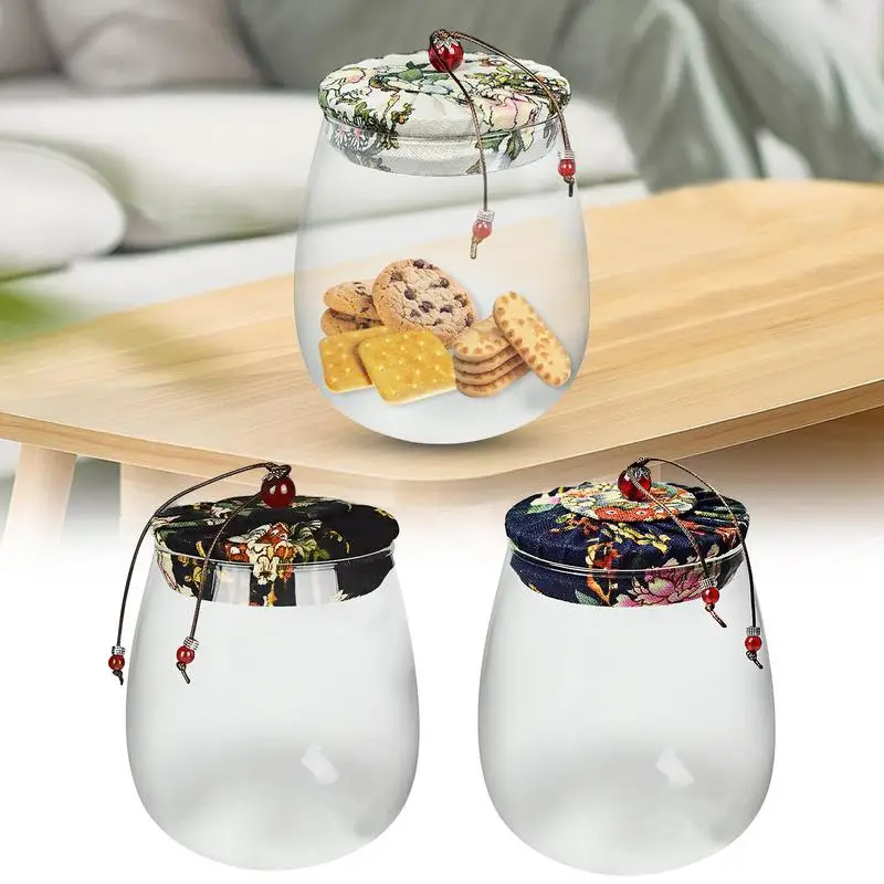 

Glass Storage Jars With Lids Airtight Glass Canister Kitchen Spice Storage Organizer For Food Pasta Coffee Candy Dog Treat Snack