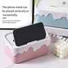 Square Plastic Tissue Box, Home Tissue Container, Car Napkins Holder Case, Kitchen Organizer, Simple and Stylish 3